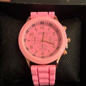 Geneva Rose Gold and Pink Women's Watch